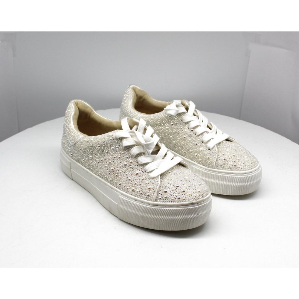 Betsey Johnson Sidny Crystal Pavé Platform Sneaker
